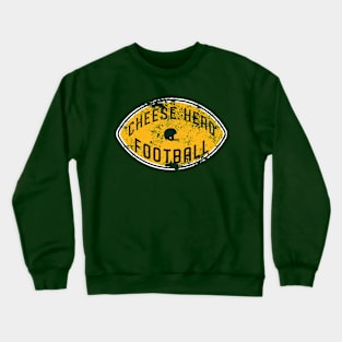 Cheese Head Football Crewneck Sweatshirt
